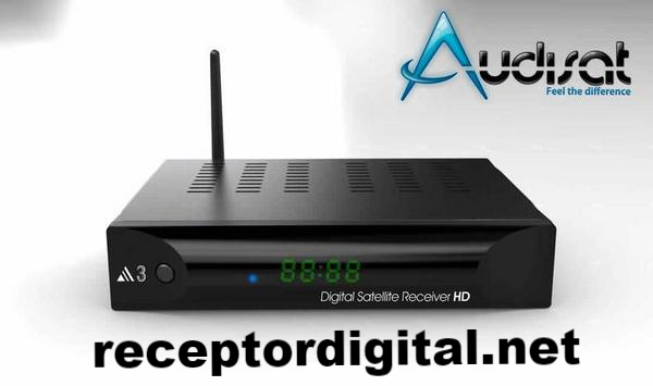 Audisat A3 mais a atualização oficial, operando com o melhor serviço de servidor pago o qual você terá acesso aos canais em Sd,